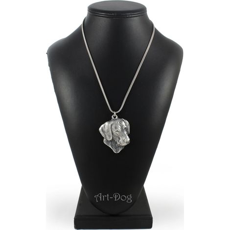 Rhodesian Ridgeback, cane leone africano - collana con ciondolo a forma di cane su catena d'argento, gioiello unico di Art-Dog (1/5)