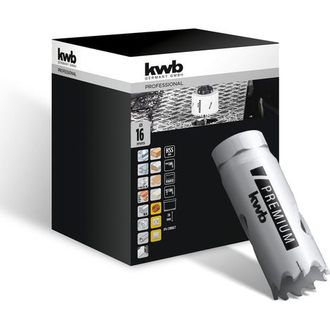 KWB - FRESA A TAZZA BIMETALLICA HSS-CO16MM