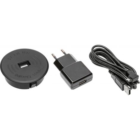 Kit chargeur à induction sans fil avec port USB intégré (1/2)