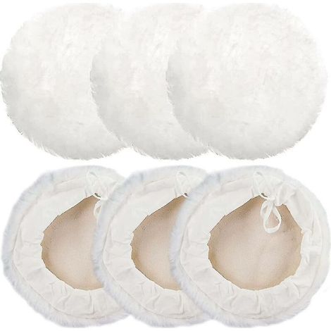 Kit de tampons de polissage 180mm, 6 paquets, Kit de Bonnet de polissage, disque de polissage automatique, Bonnet en laine, Machine à polir P Voir les détails du produit (1/4)