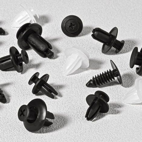 Kit clip fixation voiture - 6 types pinces garniture porte - Pour pare-chocs Cuneary (1/5)
