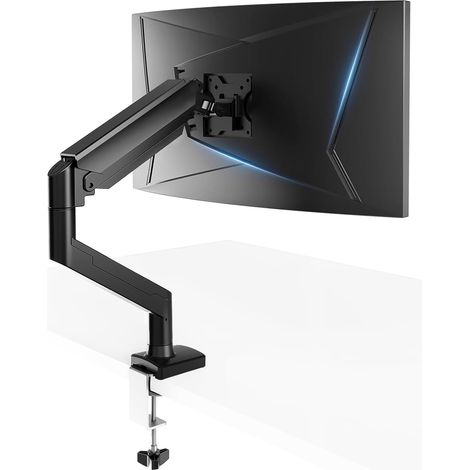 Support de Moniteur pour écrans de 13 à 32 Pouces, Support de Bras Unique pour écran de 2 à 10 kg, réglable en Hauteur avec inclinaisons, pivotant, pivotant, VESA 75 et 100 mm (1/5)