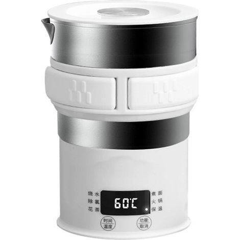 Bouilloire de voyage pliable avec arrêt automatique, chauffe-eau électrique pliable en acier inoxydable (1/5)