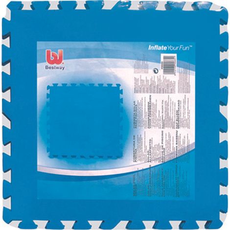 TAPPETO TAPPETINO BASE PROTEZIONE PAVIMENTO SOTTOFONDO PISCINA 50X50 9 PZ (32410 (1/10)