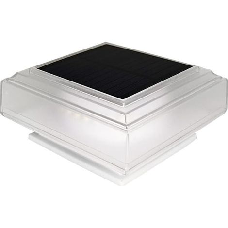 Wasserdichte, solarbetriebene Leuchten für Außenterrassen- und Zaunpfosten, elegante Kappe