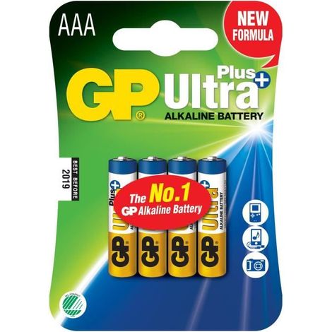 Bateria ultra+ alkaline LR3 AAA 1.5V 4SZT - GP24AUP-U4 (1/5)