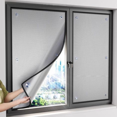 BelleRise - Film pare-chaleur et d'isolation thermique, film solaire anti-UV pour vitrage, ventouses en aluminium (Largeur 70 x Hauteur 100 cm) (1/5)