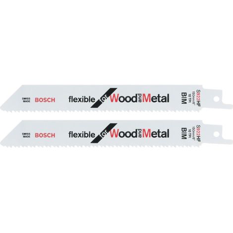 Bosch 2 Säbelsägeblätter S 922 HF Flexible for Wood and Metal BIM 2608656039 (1/5)