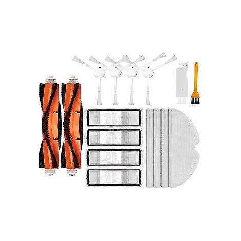 Pièces de rechange pour aspirateur robot laveur 2C / XMSTJQR2C : brosse latérale rotative, filtre HEPA, chiffon de lavage (1/5)