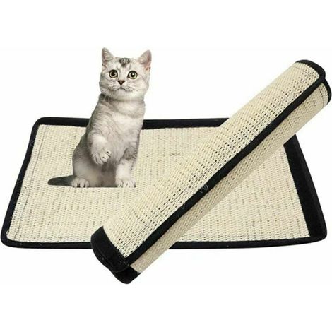 (Lot de 2) Griffoir Chat 30 40 CM Tapis Griffoir Chat Sisal Naturel (1/5)
