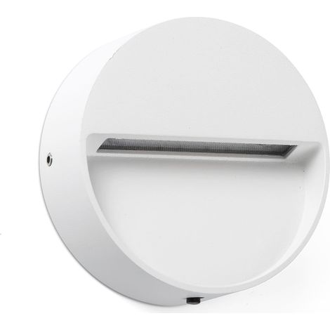 DUNE R Aplique redondo blanco mate de 3W 4CCT