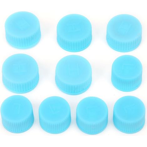 10 Pièces Bouchons de Raccord de Climatisation avec Joints, Protections Anti-Poussière pour Service Haute/Basse Pression (1/5)