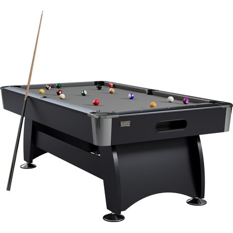 NORTH Gardone Table de billard Noir/Gris 7FT + Tennis de Table (1/5)
