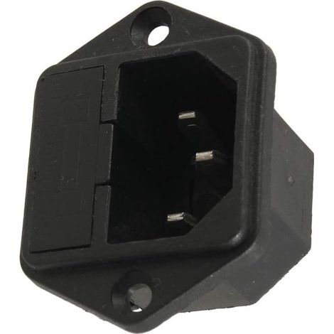 Schwarzer IEC320 C14-Einlass-Stromanschlussbuchse AC 250V 10A (e1b4369c96011f99744994c20caa7a1c)