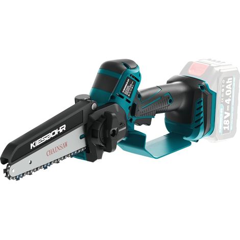 Mini Tronçonneuse 15 cm Sans Fil pour 18V(sans batterie) Moteur sans balais, lubrification automatique chaîne, compacte, compatible 18 V (1/5)
