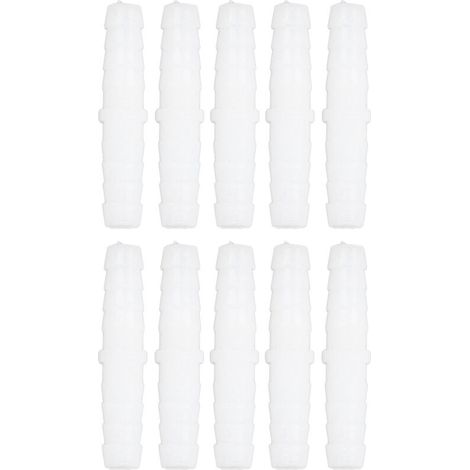 10 pièces raccord barbelé en PE, droit 6 mm, pour tube silicone et pompe, adaptateur de jonction, usage alimentaire et laboratoire