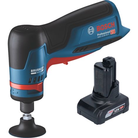 Bosch GWG 12V-50 S Smerigliatrice professionale a batteria 12 V 6 mm brushless + 1x batteria ricaricabile 6,0 Ah - senza caricabatterie