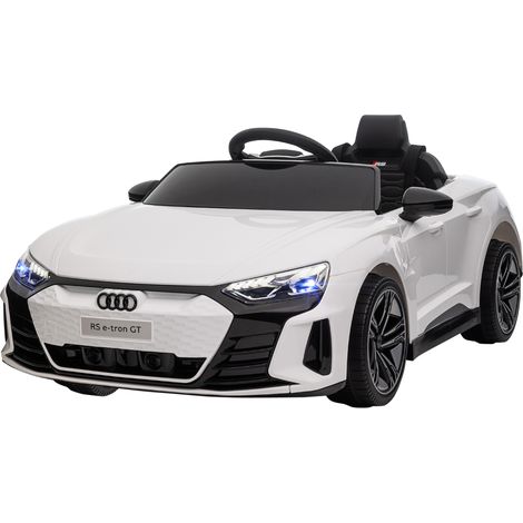 Voiture électrique enfant télécommandée 3-5 ans suspensions klaxon 103x58x41 cm blanc noir