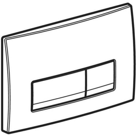 Pannello di comando Geberit Delta50 per doppio sciacquone, bianco 115105115 (1/4)
