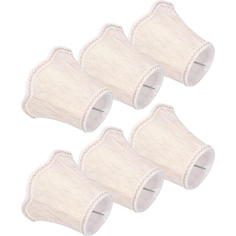Set di 6 paralumi in tessuto setoso – oro – resistenti all'usura – per camere da letto/corridoi – decorazione per la casa