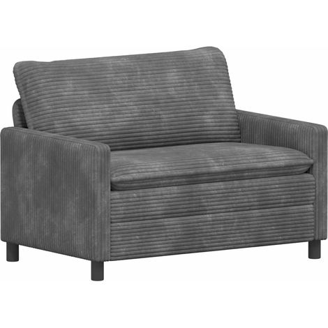 vidaXL Canapé Gris clair 126 x 81 x 87,5 cm Polyester