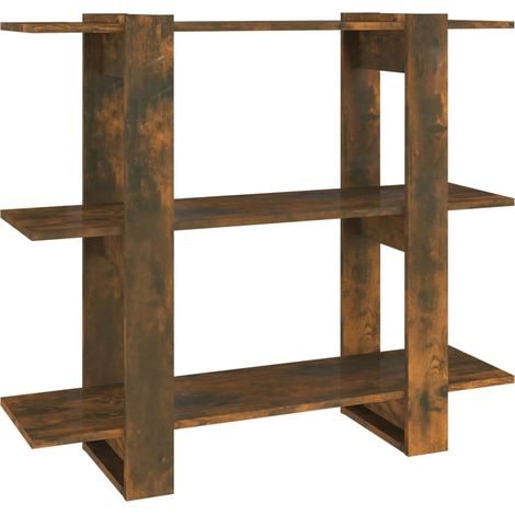 Maison Exclusive - Bücherregal/Raumteiler Räuchereiche 100x30x87
