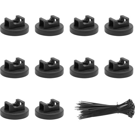 Lot de 30 supports de câbles et fermetures éclair pour organiser efficacement les fils dans les maisons et les voitures, supports automobiles, supports solides, installation facile, clip (1/4)