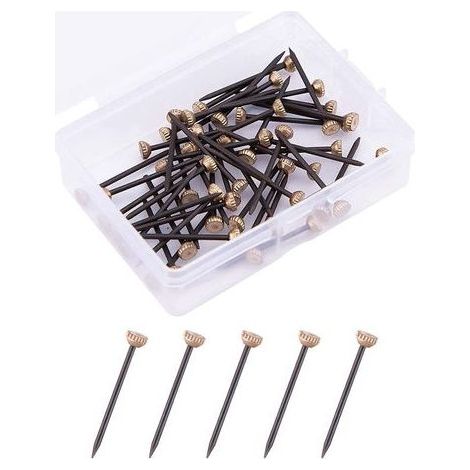 50 Clous de Suspension pour Cadres en Plâtre avec Boîte de Rangement (1/5)