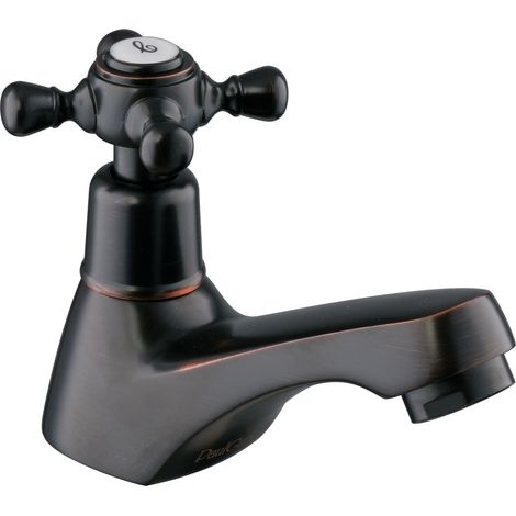 PaulGurkes Kaltwasserhahn Nostalgie Schwarz Retro Standventil (1/4)