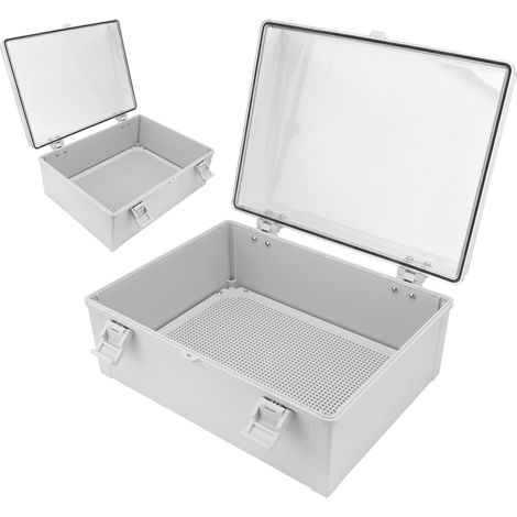 Elektrischer Verteilerkasten, wasserdichtes, transparentes Kunststoffgehäuse (IP66/IP65) mit Schnalle (1/5)