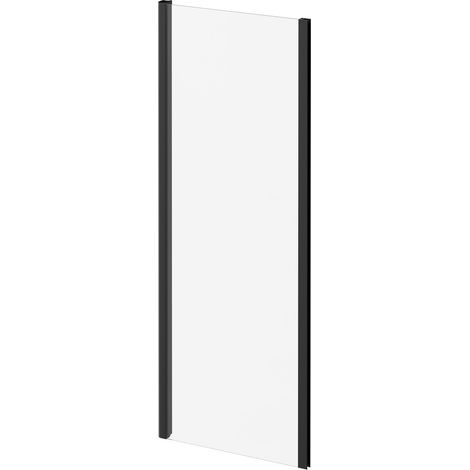 Series 8 Plus Matt Black 760mm Shower Enclosure Side Panel (1/5)
