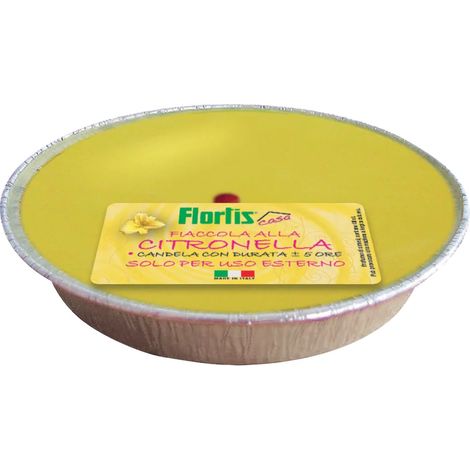 Citronella-Fackel aus Aluminium 11 cm, windgeschützt, für den Außenbereich