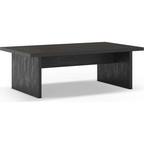 Mesa de centro Md-Samuel acabado negro, 120cm(ancho) 40cm(altura) 70cm(fondo). (1/4)