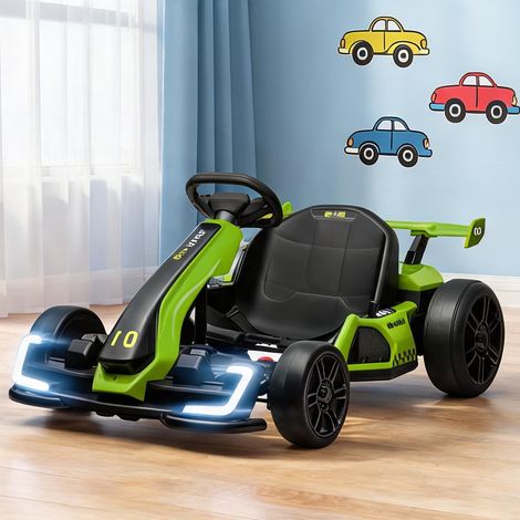Grand kart électrique 120 cm pour enfants plastique vert 2 (1/5)