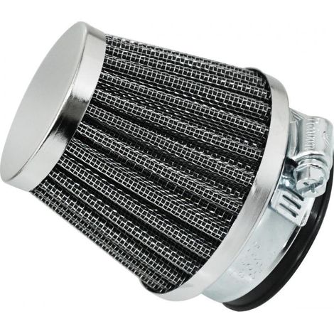 Cornet de filtre à air droit conique Replay Ø50mm chromé pour (1/4)
