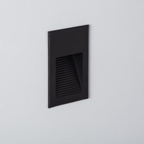 Segnapasso da Esterno LED 5W Incasso a Parete Olite 2700K Nero Bianco Caldo (1/3)