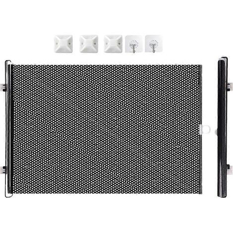 Barrière rétractable pour animaux de compagnie, barrière moustiquaire/d'escalier pour chiens et chats, barrière portable pour chiens avec bande de renfort 40 cm x 125 cm (1/5)