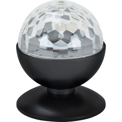Disco Licht BRILONER LEUCHTEN DISCO LIGHT, 3 W, IP20, schwarz, Kunststoff, Ø 12,5 cm