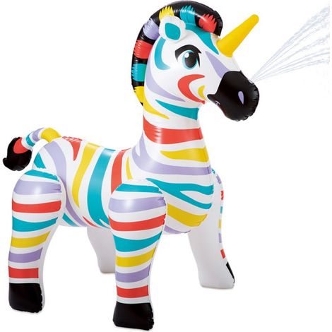 Summer Waves Arroseur pour enfants Zebra Douche de jardin pour enfants 157x94x157 cm (1/5)