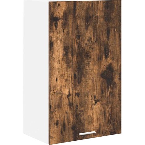 Armadio pensile moderno design pulito ampio spazio di archiviazione 50 x 31 x 80 cm in legno ingegnerizzato bianco 020053309