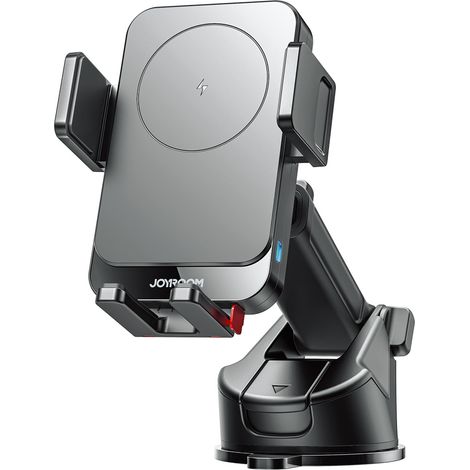 Support de téléphone de voiture avec chargeur à induction pour tableau de bord - noir (1/5)