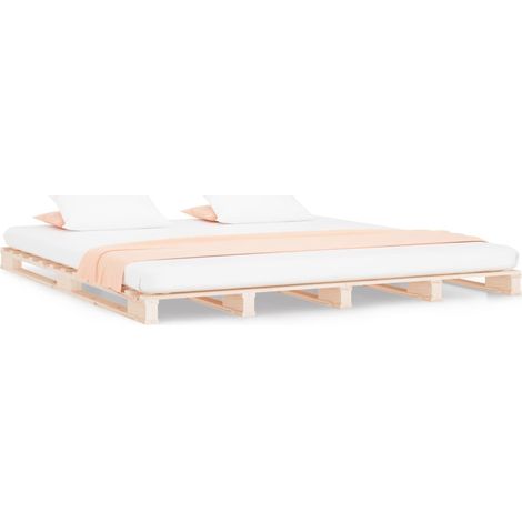 Maison Exclusive - Palettenbett 140x200 cm Massivholz Kiefer