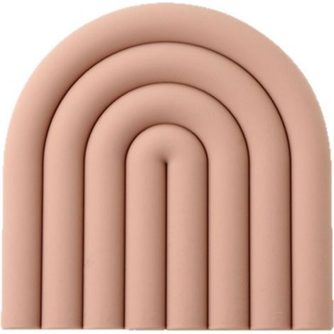 [NEVER USED] Non-slip silicone insulating mat, pink, 1515cm, durable and heat resistant, suitable for kitchen utensils.