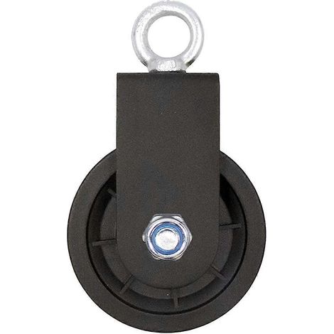 Poulie pivotante, poulie simple avec support en U, galet de levage pivotant pour câble métallique, entraînement de force, 1 pièce (1/5)