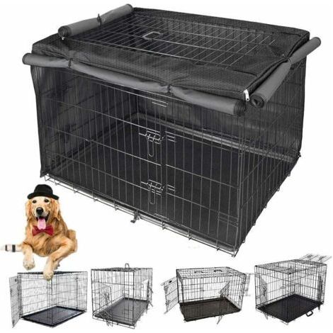 Cage pour Chien Interieur Solide, Cage pour Chien Multifonctionnelle Résistante à la Lumière, Matériau en Tissu Oxford 420D (sans Cage pour Chien) (107 X 71 X 76cm)