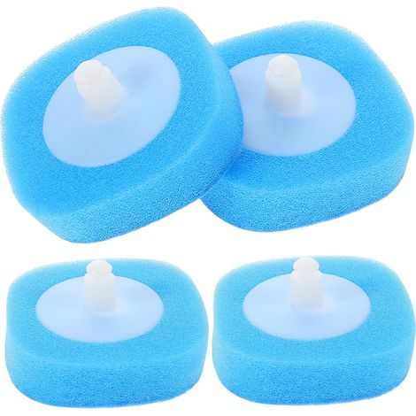 Recharge de Brosse de Toilette en Éponge Bleue, 8 Pièces (1/4)