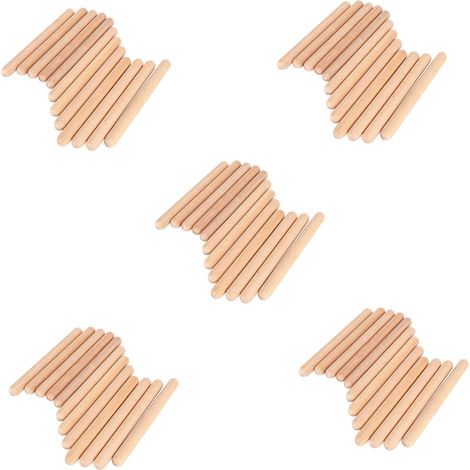 30 Paires de Claves de Bois Instrument de Percussion Musicale Bâtons de Rythme Percussion Bâtons de Rythme Enfants Jouet Musical (1/5)