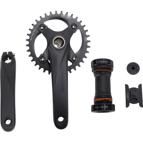 Integrierte, hohle 36-Zahn-Mountainbike-Kurbelgarnitur aus leichter Aluminiumlegierung, einzelnes Kettenblatt (1/5)