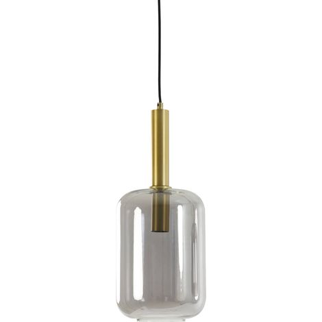 Light & Living - lampada a sospensione - Lekar - bronzo - vetro -