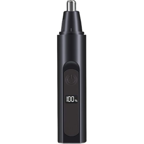 Tondeuse à poils de nez pour hommes et femmes, rechargeable par USB, sans fil, pour les sourcils, outil de coupe, double lame, étanche IPX4, indicateur de batterie (1/5)